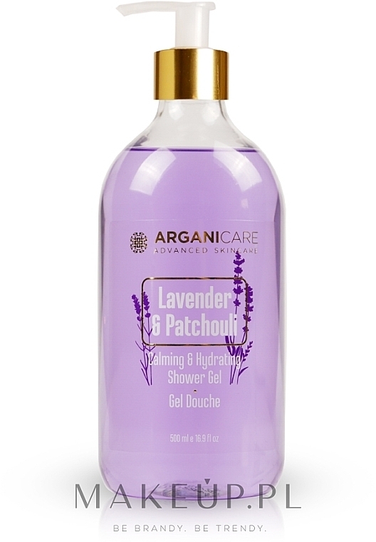 PREZENT! Żel pod prysznic z lawendą i paczulą - Arganicare Calming & Hydrating Shower Gel Lavender & Patchouli — Zdjęcie N1