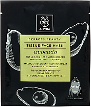 Kup Nawilżająco-kojąca maska w płachcie z awokado - Apivita Express Beauty Tissue Face Mask Avocado