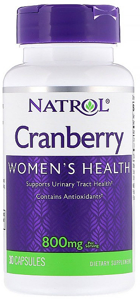 Ekstrakt z żurawiny w kapsułkach - Natrol Cranberry Women's Health — Zdjęcie N1
