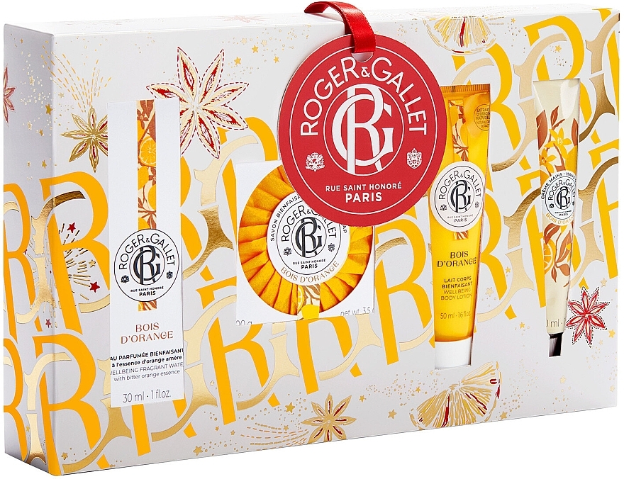 Roger&Gallet Bois D'Orange - Zestaw (f/water/30 ml + soap/100 g + b/lot/50 ml + h/cr/30 ml) — Zdjęcie N1