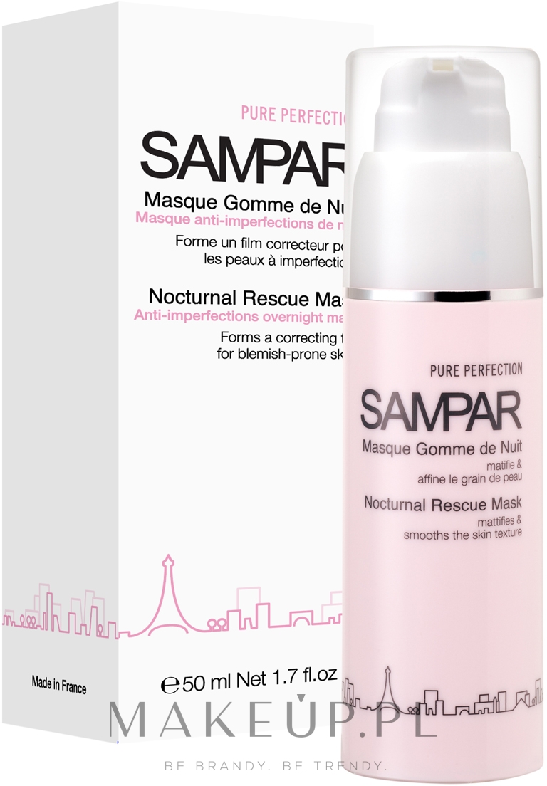 Przeciwtrądzikowa maska na noc - Sampar Pure Perfection Nocturnal Rescue Mask — Zdjęcie 50 ml