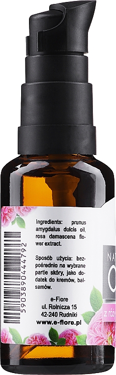 Naturalny olej z róży damasceńskiej - E-Fiore Natural Oil — Zdjęcie N2