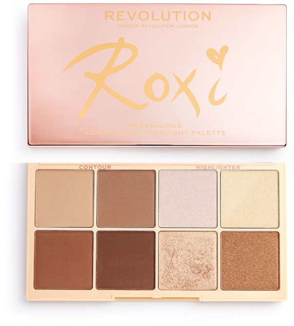 Paleta do makijażu - Makeup Revolution Roxxsaurus Roxi Highlight & Contour Palette