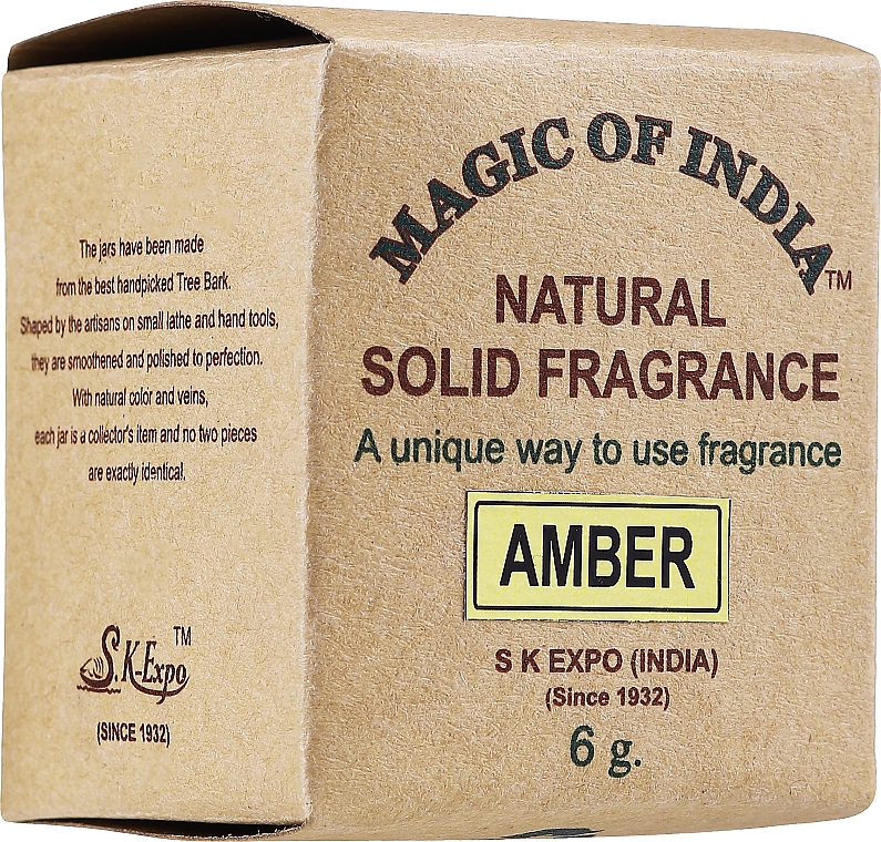 Naturalne perfumy w kremie, Amber - Shamasa — Zdjęcie N1