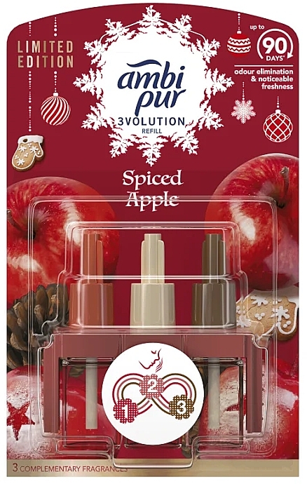 Wymienny wkład do dyfuzora elektrycznego Pikantne jabłko - Ambi Pur Spiced Apple Electric Air Freshener — Zdjęcie N1