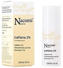 Kup PRZECENA! Rozjaśniające serum pod oczy z 2% kofeiny - Nacomi Next Level Caffeine 2% Eye Brightening Serum *