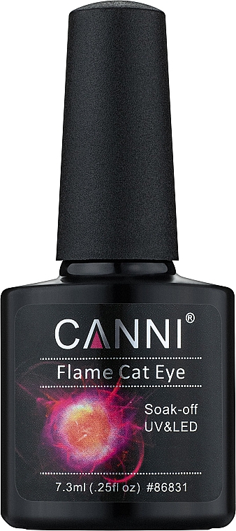 Lakier hybrydowy do paznokci Ogniste kocie oko - Canni Flame Cat Eye Gel