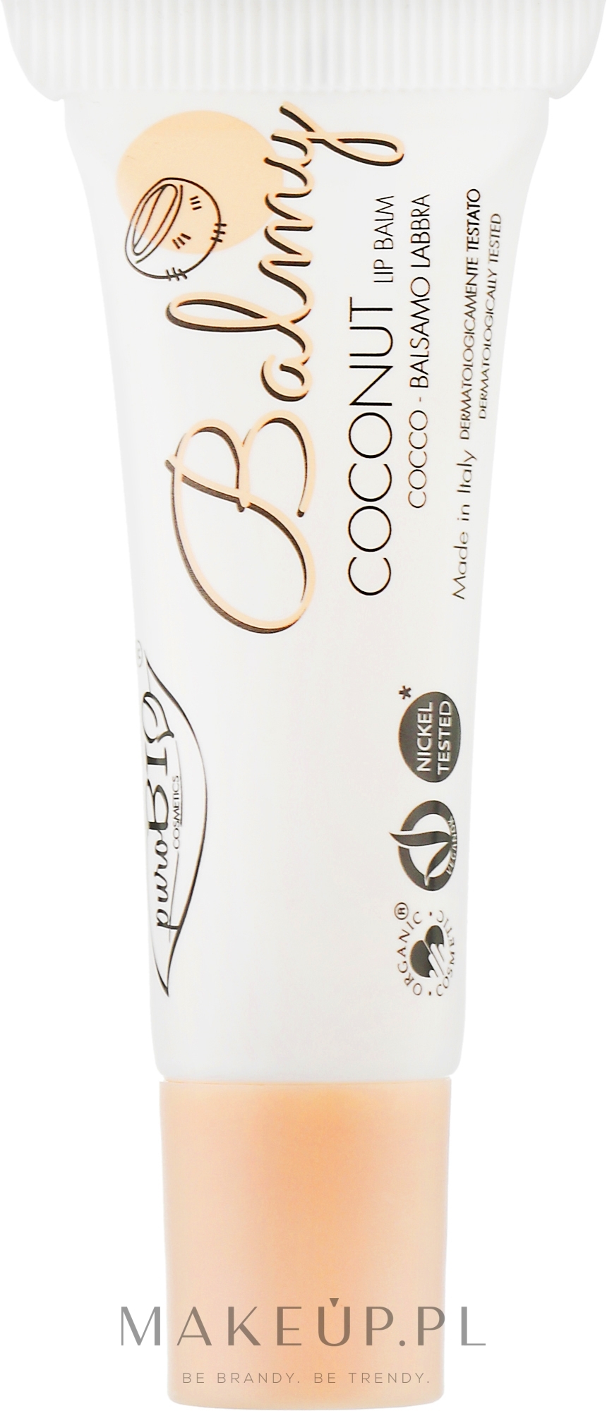 Balsam do ust Kokos - PuroBio Cosmetics Balmy Lip Balm Coconut — Zdjęcie 10 ml