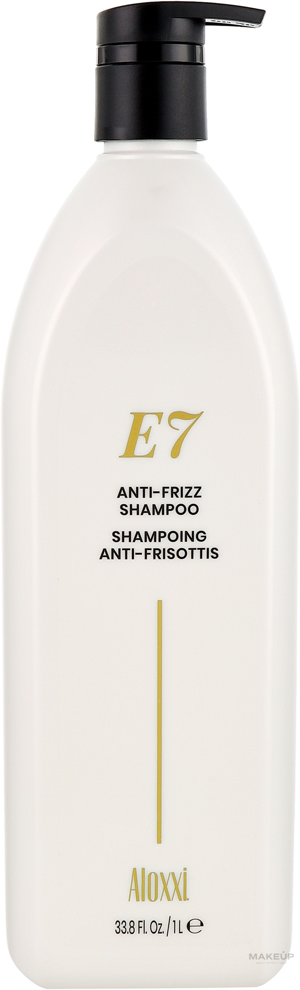 Szampon przeciw puszeniu się włosów - Aloxxi E7 Anti-Frizz Shampoo — Zdjęcie 1000 ml