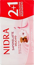Mydło do rąk z mlekiem migdałowym - Nidra Delicate Milk Bar Soap With Almond — Zdjęcie N1