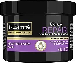 Maska do włosów Rewitalizująca - Tresemme Biotin Repair Instant Recovery Mask  — Zdjęcie N1