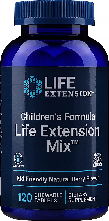 Suplementy diety dla dzieci - Life Extension Children's Formula Life Extension Mix, Natural Berry  — Zdjęcie N1