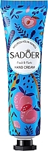 Kup Krem do rąk z ekstraktem roślinnym i brzoskwinią - Sadoer Nourish Your Hands Peach & Plants Hand Cream