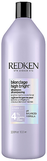 Zmiękczający i lśniący szampon do włosów blond - Redken Blondage High Bright Shampoo — Zdjęcie N1