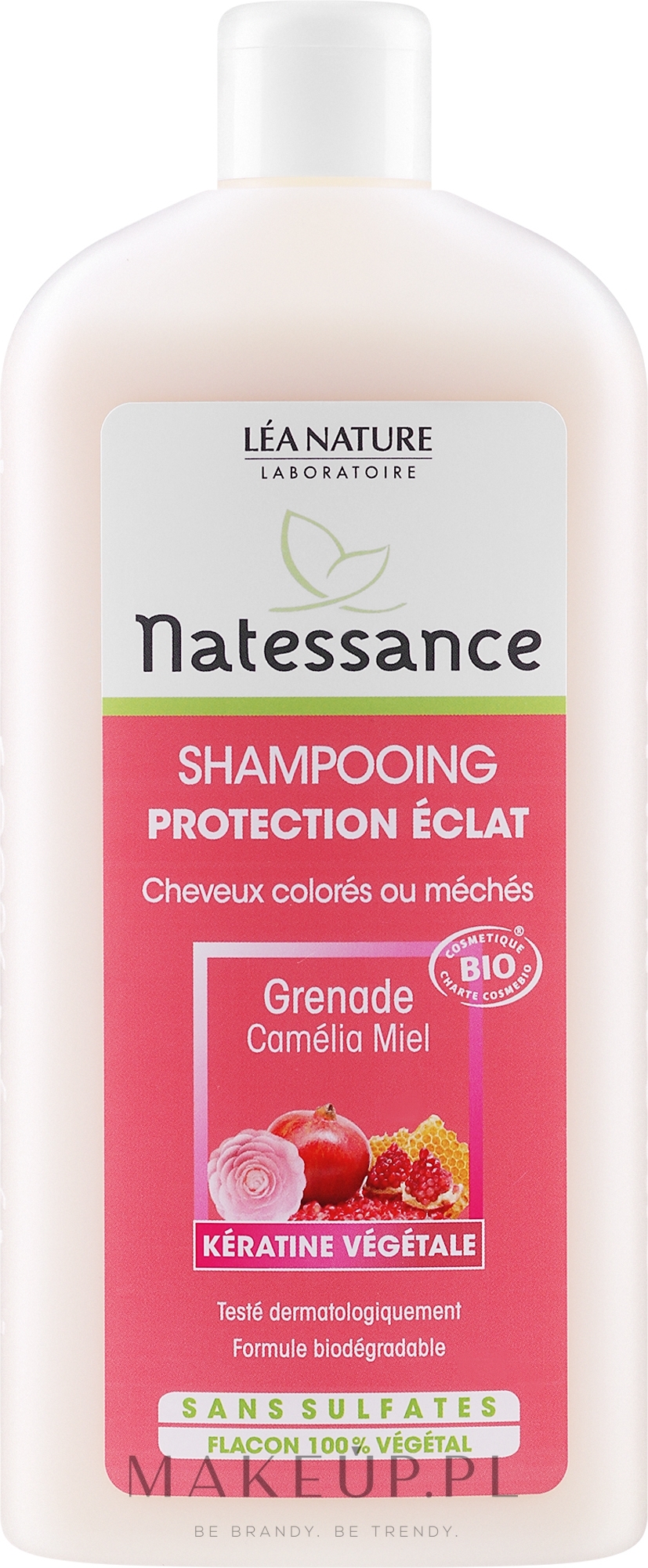 Organiczny szampon do włosów farbowanych - Natessance Shampoo — Zdjęcie 500 ml