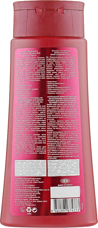 Szampon z ekstraktami z czosnku i bluszczu - Unice Long & Healthy Shampoo — Zdjęcie N2