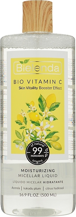 Nawilżająca woda micelarna do twarzy z witaminą C - Bielenda Bio Vitamin C — Zdjęcie N1