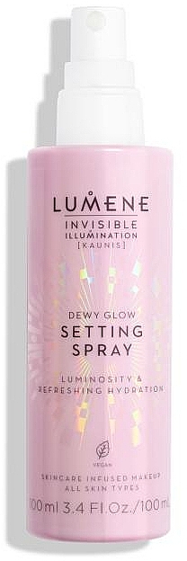 Rozświetlający spray utrwalający makijaż - Lumene Invisible Illumination Dewy Glow Setting Spray — фото N1