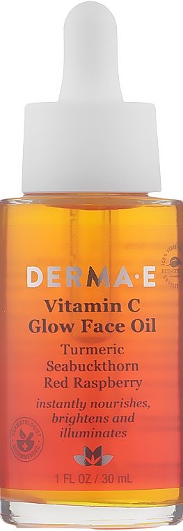 Rozświetlający olejek z witaminą C - Derma E Vitamin C Glow Face Oil — Zdjęcie N1