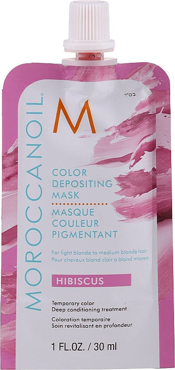 Koloryzująca maska do włosów, 30 ml - MoroccanOil Color Depositing Mask — Zdjęcie N7