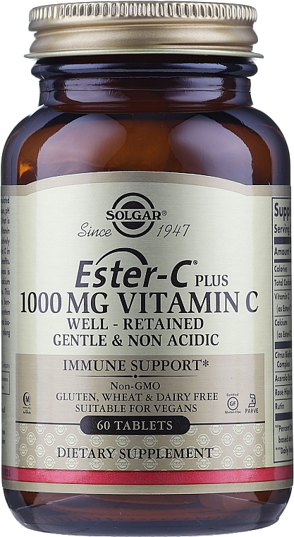Witamina C - Solgar Ester-C Plus 1000 mg — Zdjęcie N2