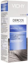 Delikatny mineralny szampon wzmacniający do włosów - Vichy Dercos Mineral Soft Shampoo — Zdjęcie N3
