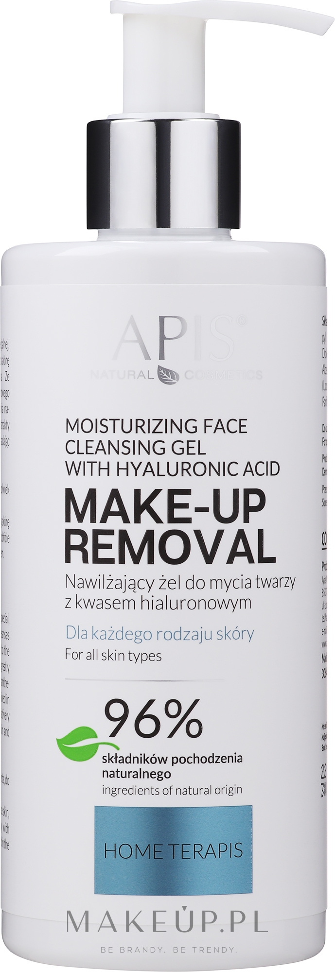 Nawilżający żel do mycia twarzy z kwasem hialuronowym - APIS Professional Moisturising Face Cleansing Gel — Zdjęcie 300 ml
