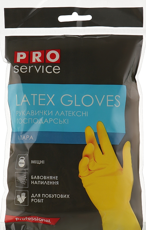 Mocne lateksowe rękawiczki domowe, rozmiar M - PRO service Standart