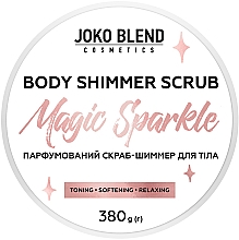 Perfumowany peeling do ciała nadający połysk - Joko Blend Magic Sparkle Body Shimmer Scrub — Zdjęcie N3