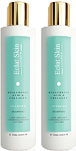 Kup Zestaw szamponów do włosów - Eclat Skin London Hyaluronic Acid & Collagen Shampoo (sh 2 x 250 ml)