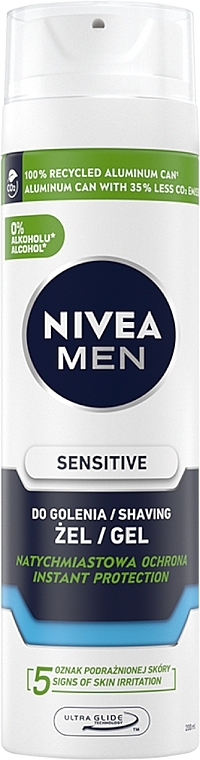 Żel do golenia do skóry wrażliwej - NIVEA MEN Active Comfort System Shaving Gel — Zdjęcie N1