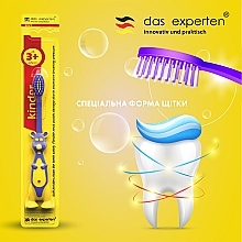 Szczoteczka do zębów dla dzieci z miękkim włosiem, jasnozielona - Das Experten — Zdjęcie N2