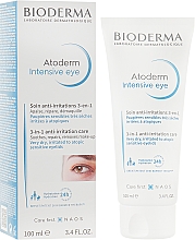 Kup Środek do codziennej pielęgnacji podrażnionej skóry powiek 3 w 1 - Bioderma Atoderm Intensive Eye 3in1 Anti-Irritation Care