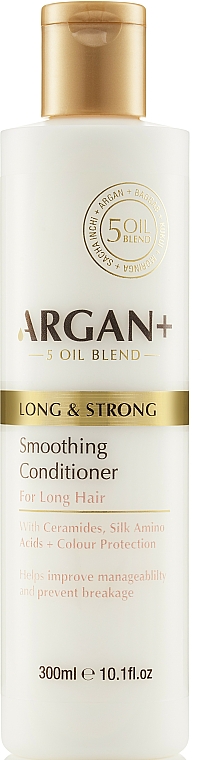 Odżywka do włosów z ceramidami - Argan + Long & Strong Smoothing Conditioner — Zdjęcie N1