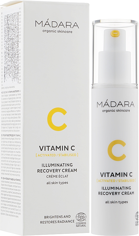 	Nawilżający krem ​​naprawczy do twarzy z witaminą C - Madara Cosmetics Vitamin C Illuminating Recovery C Cream — Zdjęcie N1