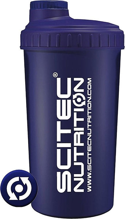 Shaker 700 ml, ciemnoniebieski - Scitec Nutrition Shaker Navy Blue — Zdjęcie N2