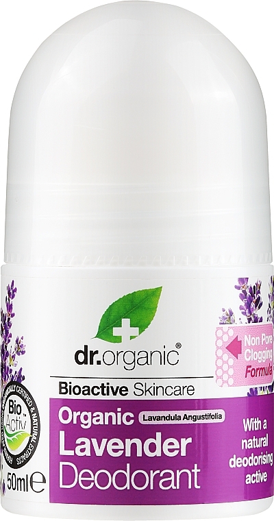 Dezodorant Lawenda - Dr Organic Bioactive Skincare Lavender Deodorant — Zdjęcie N1