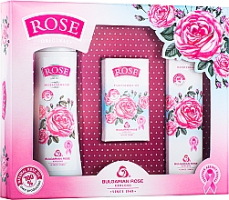 Kup Bulgarian Rose Rose - Zestaw (parfum/roll/on/9ml + mic/water/150ml + h/cr/50ml)