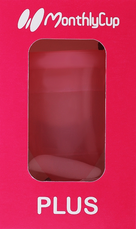 PRZECENA! Kubeczek menstruacyjny, duży, różowy topaz - Menskopp Intimate Care Plus * — Zdjęcie N1