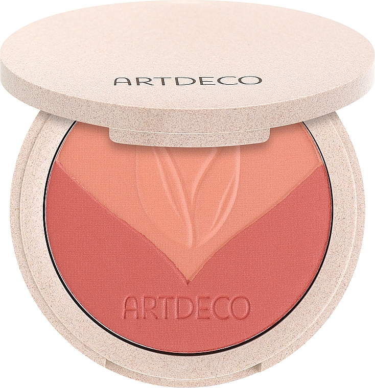 Trójkolorowy róż do policzków - Artdeco Green Couture Natural Trio Blush