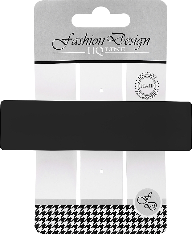 Automatyczna spinka do włosów Fashion Design, czarna błyszcząca, 28465 - Top Choice Fashion Design HQ Line — Zdjęcie N1
