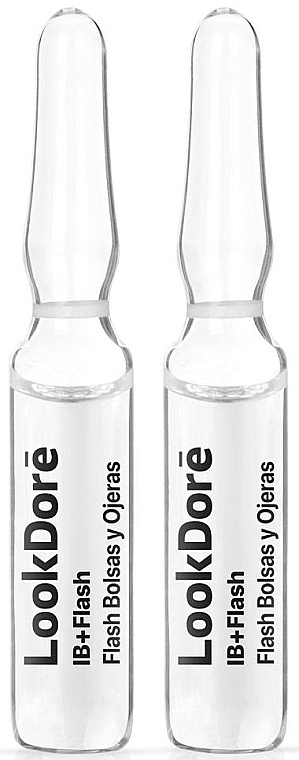 Skoncentrowane serum w ampułkach do poprawy konturu oczu - LookDore IB+Flash Eye Bags And Black Circles — Zdjęcie N2
