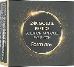 Kup Płatki hydrożelowe pod oczy z 24-karatowym złotem i peptydami - FarmStay 24K Gold And Peptide Solution Ampoule Eye Patch