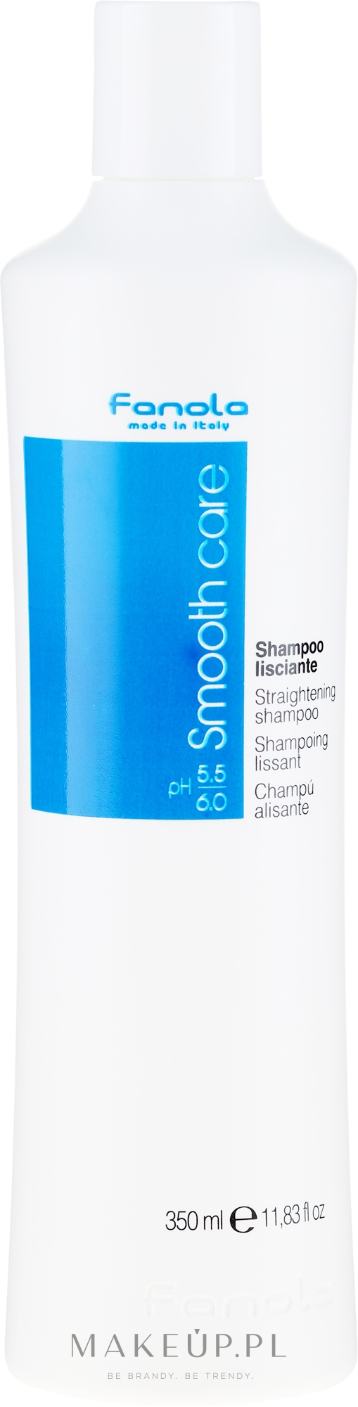 Szampon do włosów nieposłusznych z olejem bawełnianym - Fanola Smooth Care Straightening Shampoo — Zdjęcie 350 ml