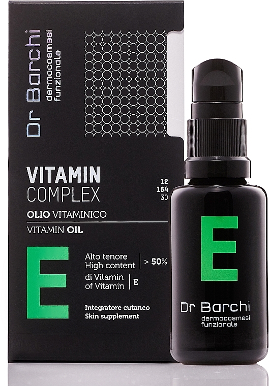 Witaminowy olejek do twarzy i ciała - Dr. Barchi Complex Vitamin E (Vitamin Oil)
