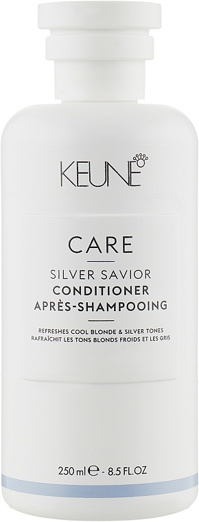 Odżywka do włosów jasnych i siwych - Keune Care Silver Savior Conditioner — Zdjęcie N1