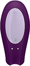 Wibrator dla par, fioletowy - Satisfyer Double Joy Partner Vibrator Violet — Zdjęcie N2