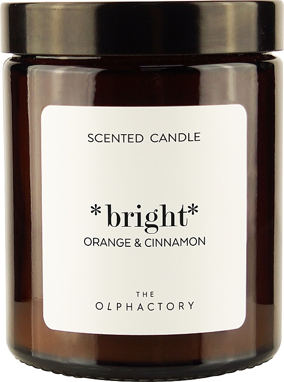 Świeca zapachowa w słoiku Pomarańcza i cynamon - Ambientair The Olphactory Bright Orange & Cinnamon Scented Candle — Zdjęcie N2