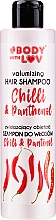 Kup Szampon do włosów zwiększający objętość Chili i pantenol - Body with Love Hair Shampoo Chilli & Panthenol