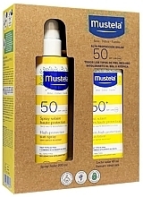 Zestaw do odżywienia włosów - Mustela Bebe Sun Protection SPF50 (b/spray/200ml + b/milk/40ml) — Zdjęcie N2